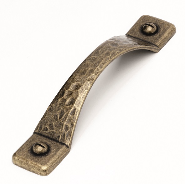 Mottled D Handle Antique Brass