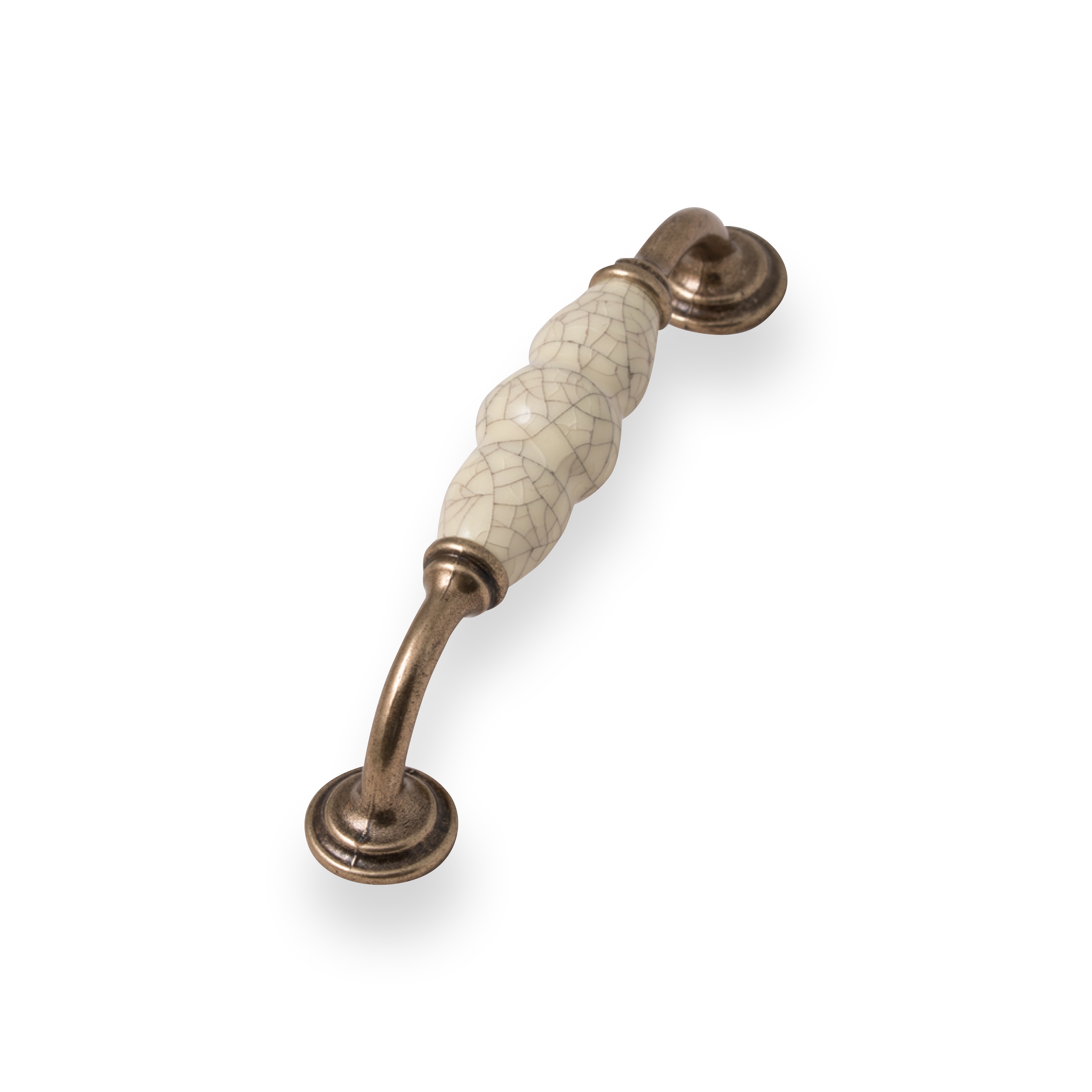 Winchester D handle cream antique brass